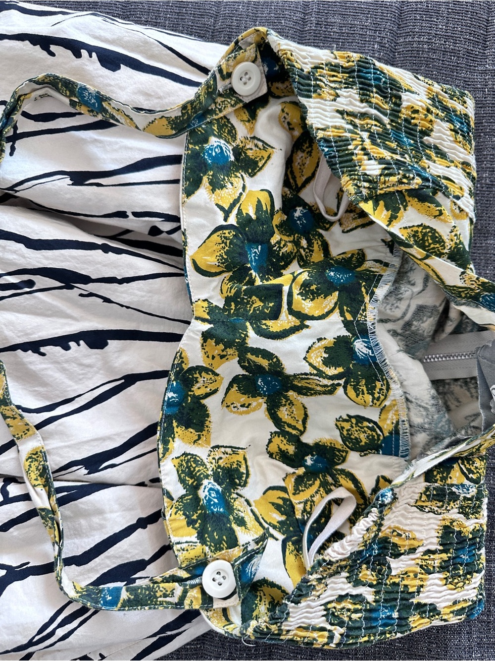 Anthropologie 100% Cotton Girls From Savory Floral Halter Mídi Dress Size - Picture 5 of 16